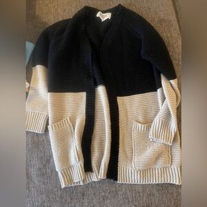 Stitch Fox Color Block cardigan sweater - #13